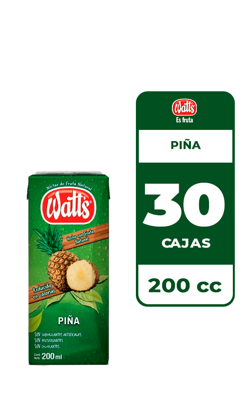 30x Néctar Watt's Piña 200cc