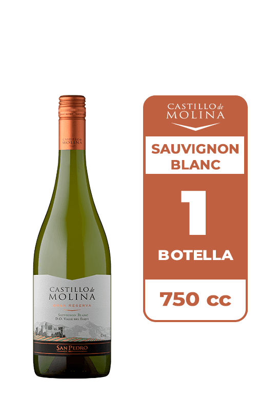 Vino Castillo De Molina Sauvignon Blanc 750cc