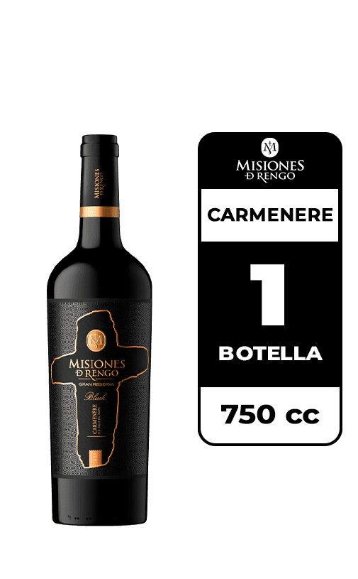Vino Misiones De Rengo Black Carmenere 750cc