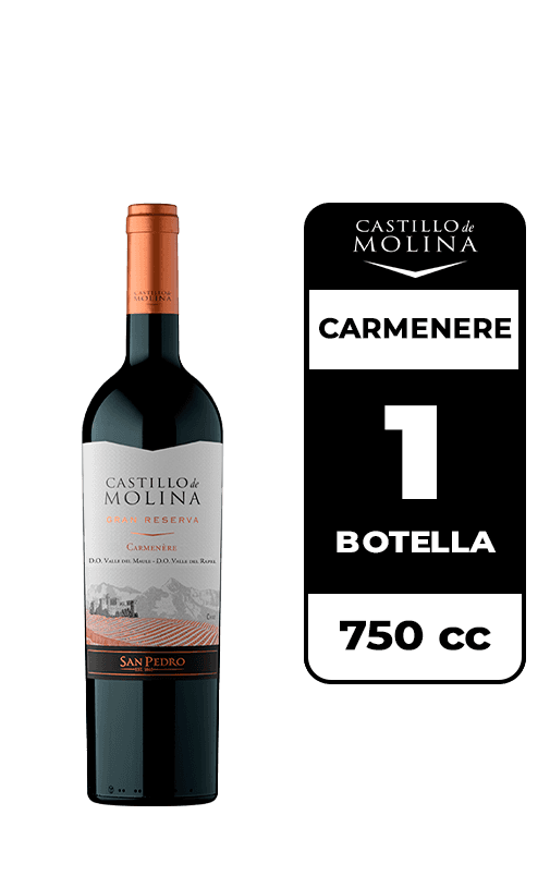 Vino Castillo De Molina Carmenere 750cc