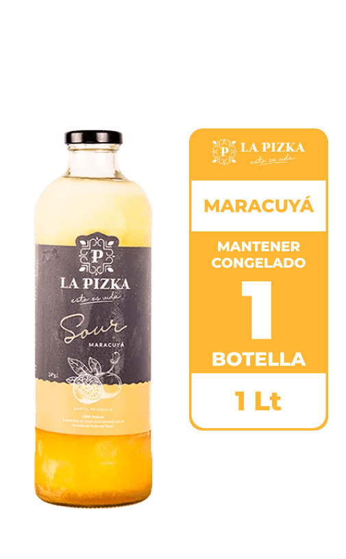 Cóctel Sour Maracuyá La Pizka 24° 1L