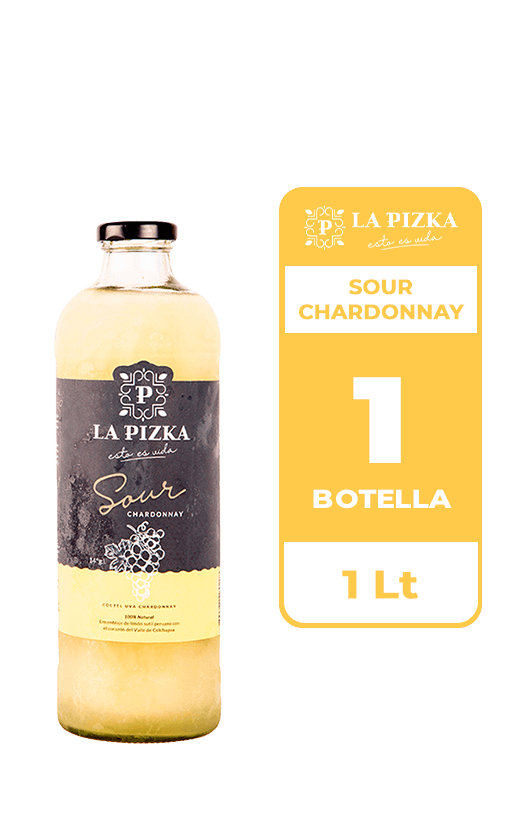Cóctel Sour Chardonnay La Pizka 14° 1L
