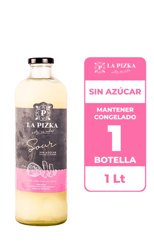 Cóctel Sour Sin Azúcar La Pizka 24° 1L