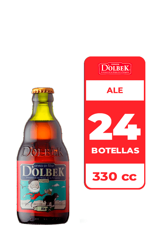 24x Cerveza D'Olbek Ale 5.5 ° Botella 330cc