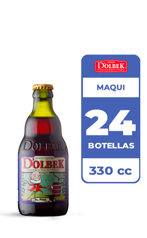24x Cerveza D'Olbek Maqui 4.8° Botella 330cc