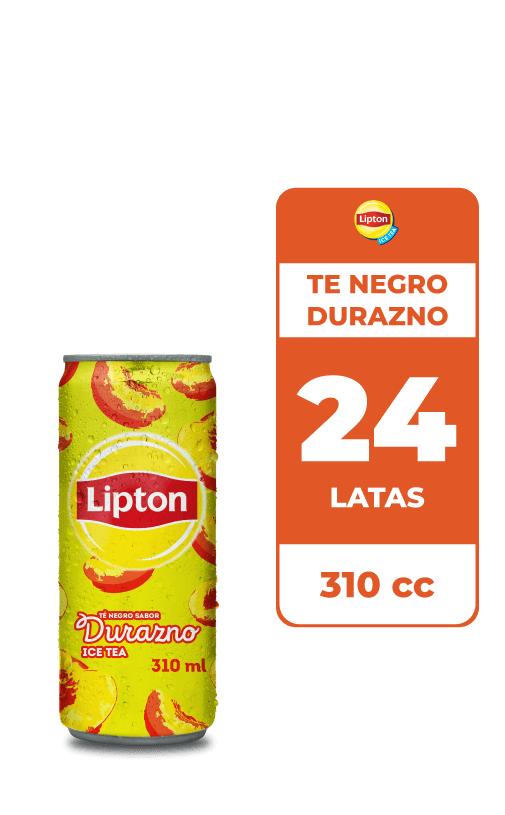 24x Ice Tea Lipton Té Negro Durazno 310cc