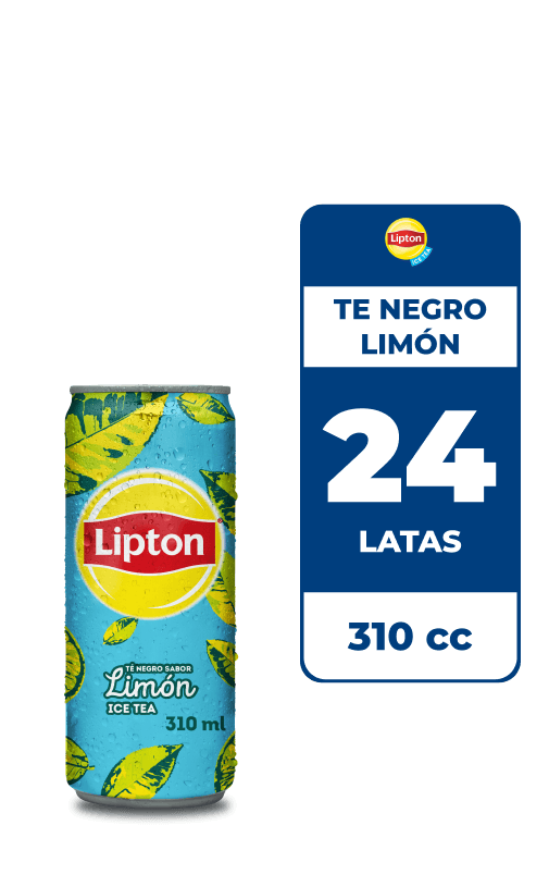 24x Ice Tea Lipton Té Negro Limón 310cc
