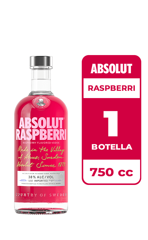 Vodka Absolut Raspberri 38° 750cc