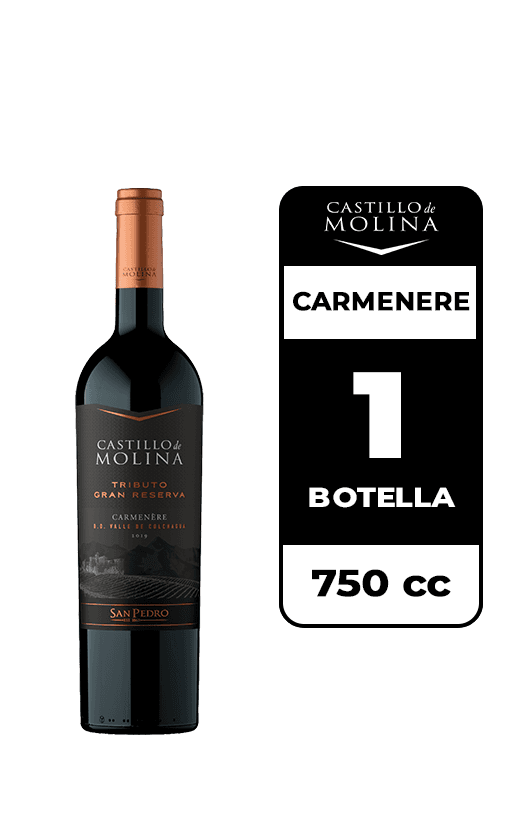 Vino Castillo De Molina Tributo Gran Reserva Carmenere 750cc