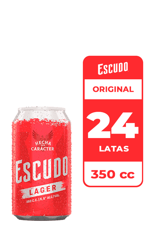24x Cerveza Escudo 5.5° Lata 350cc