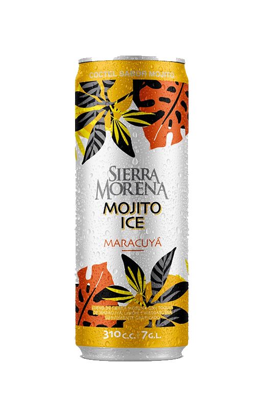 24x Cóctel Sierra Morena Mojito Ice Maracuyá 7° Lata 310cc