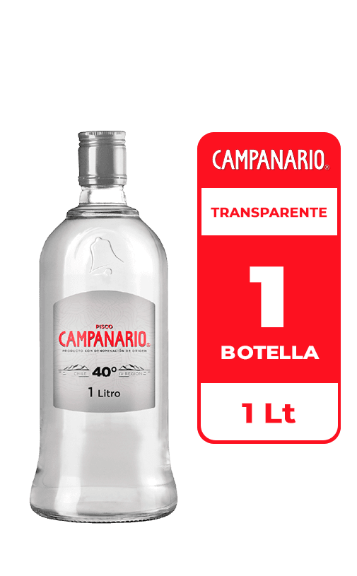 Pisco Campanario Blanco 40° 1L