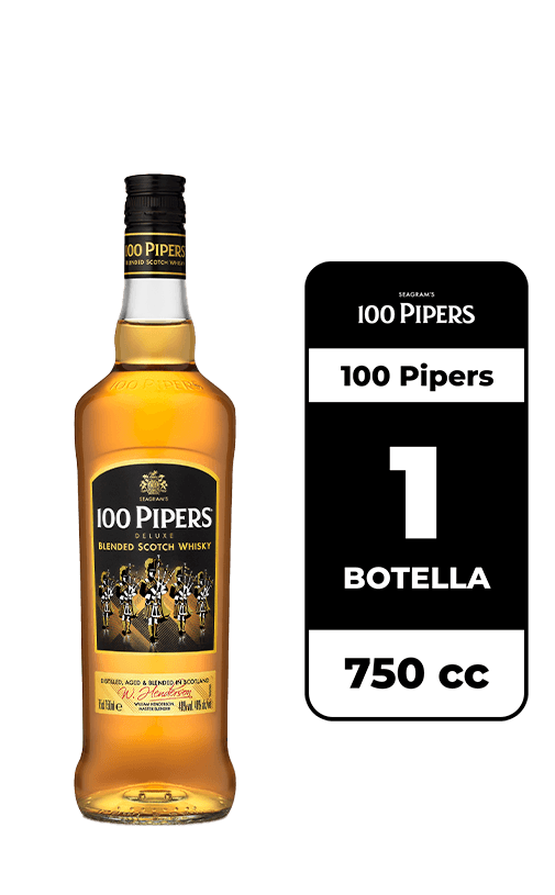 Whisky 100 Pipers 40° 750cc