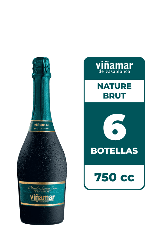 6x Espumante Viñamar Nature Brut 750cc