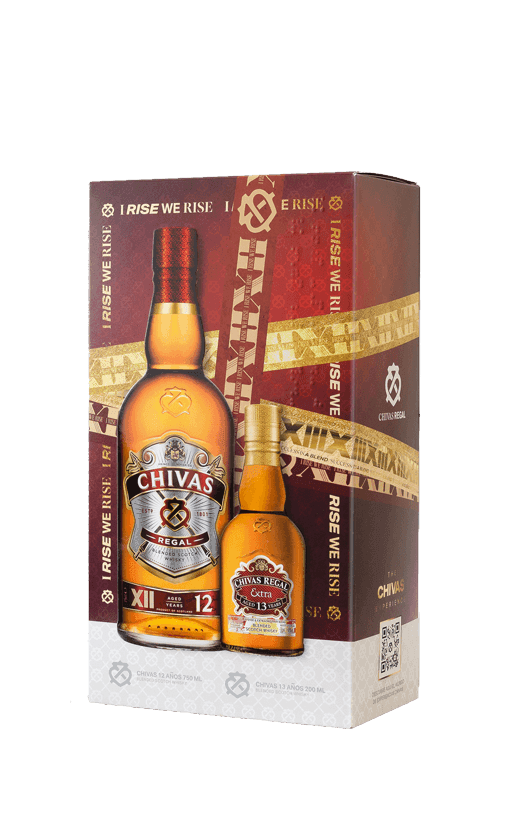 Pack Whisky Chivas Regal 12 Años 40° 750cc + Chivas 13 Años 40° 200cc