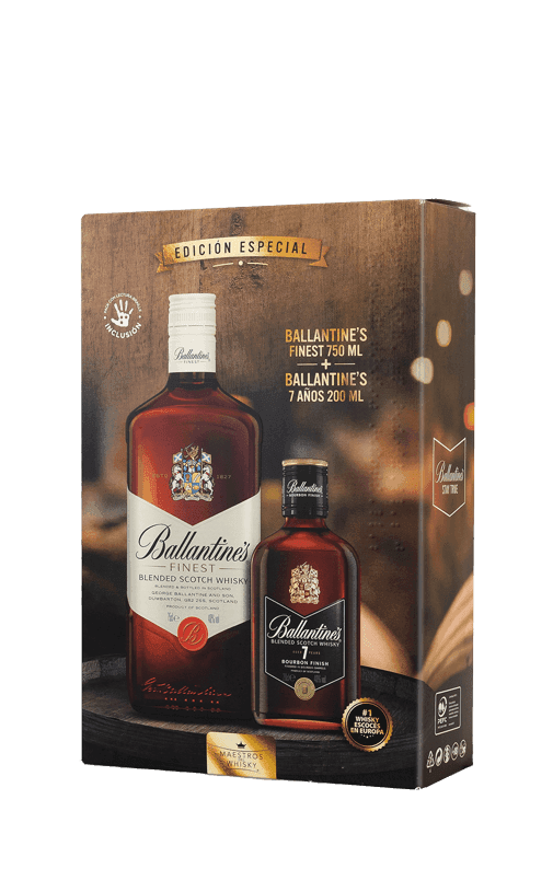 Pack Whisky Ballantine's Finest 40° 750cc + Ballantine's Bourbon Finish 40° 200cc