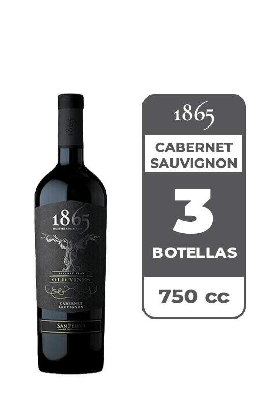 3x Vino 1865 Old Vines Cabernet Sauvignon 750cc