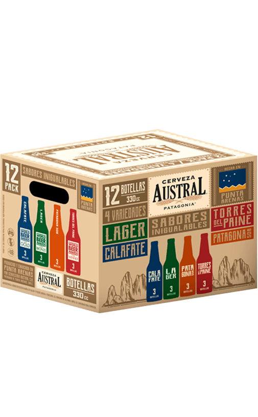 12x Cerveza Austral Mix Botella 330cc