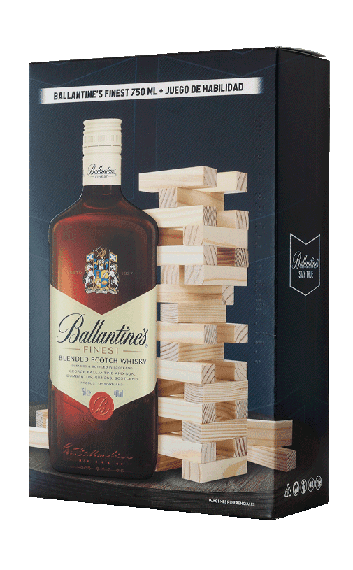 Whisky Ballantine's Finest 40° 750cc + Jenga