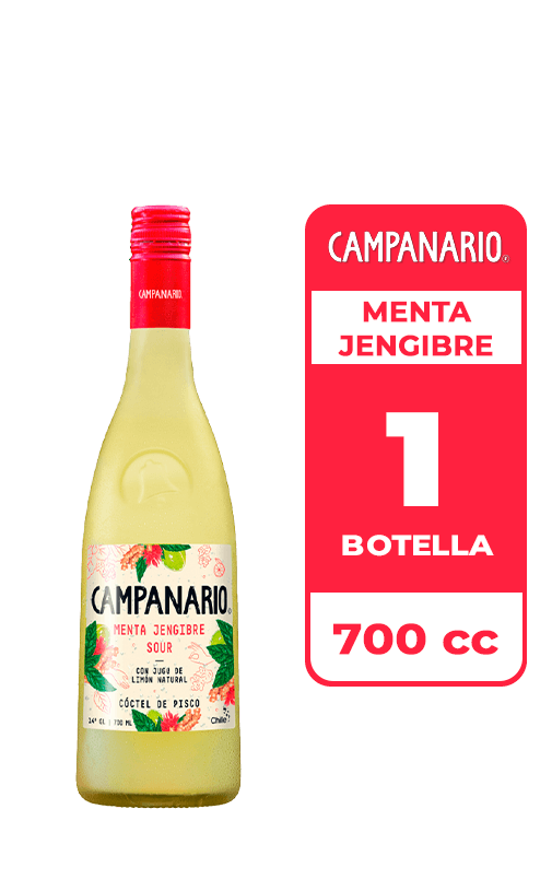 Cóctel Campanario Menta Jengibre 14° 700cc