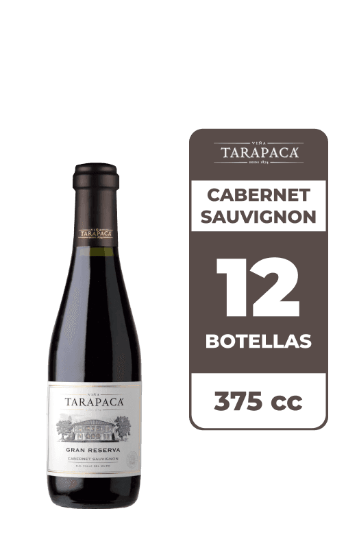 12x Vino Tarapacá Gran Reserva Cabernet Sauvignon 375cc
