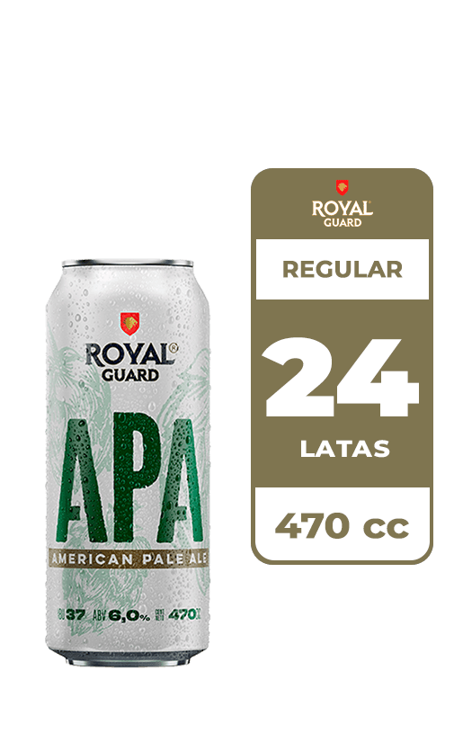 24x Cerveza Royal Guard APA 6.0° Lata 470cc
