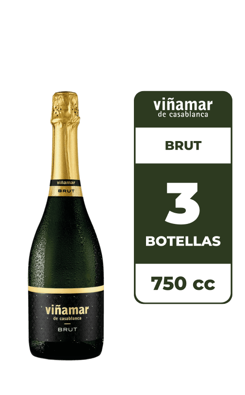 3x Espumante Viñamar Brut 750cc