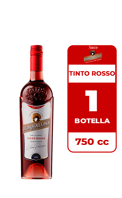 Cóctel de Vino Donnaluna Tinto Rosso 750cc