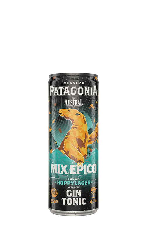 6x Cerveza Patagonia Hoppy Lager Gin Tonic 4.7° Lata 350cc