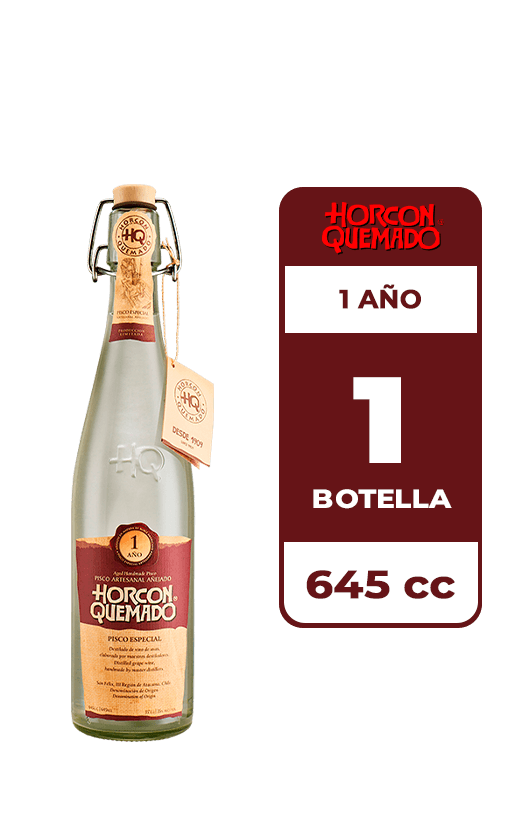 Pisco Horcón Quemado 1 Año 35° 645cc