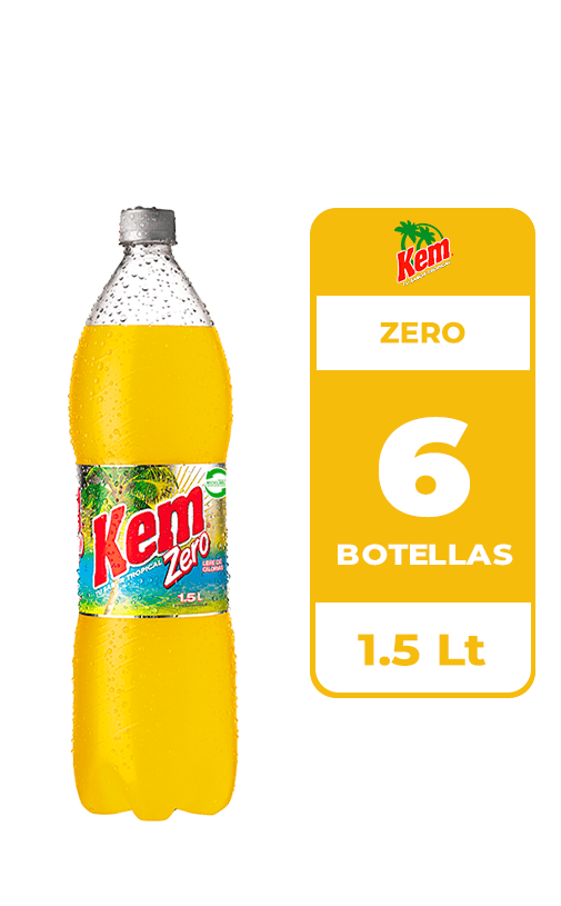 6x Bebida Kem Zero Botella 1.5L