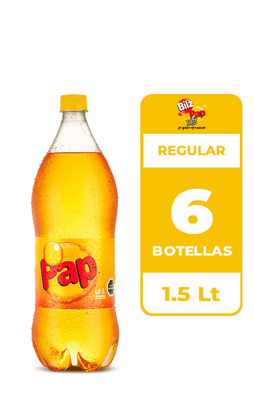 6x Bebida Pap Botella 1.5L