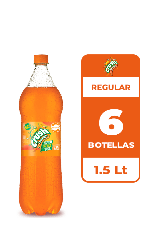 6x Bebida Crush Botella 1.5L