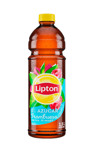 6x Ice Tea Lipton Té Negro Frambuesa Sin Azúcar 1.5L
