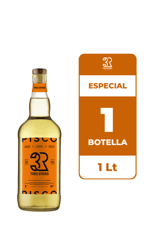 Pisco Tres Erres 35° 1L