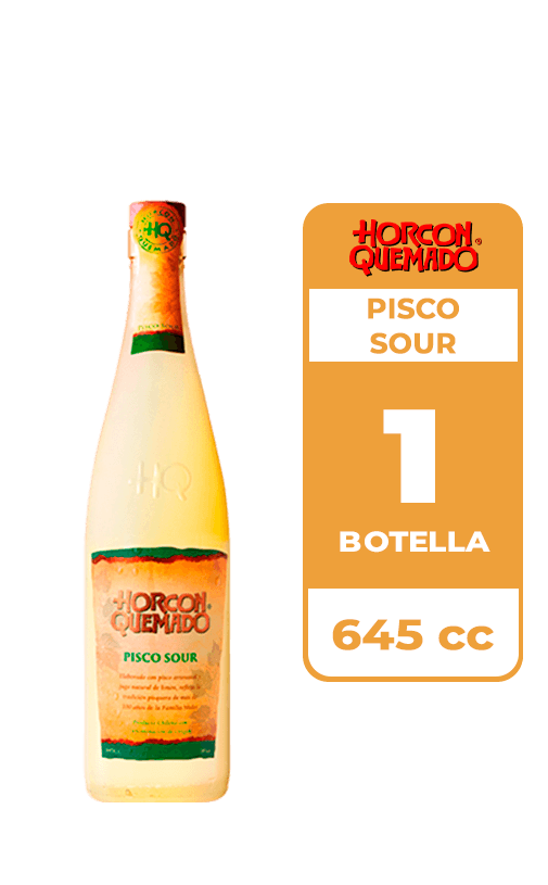 Cóctel Horcon Quemado Pisco Sour 14° 645cc