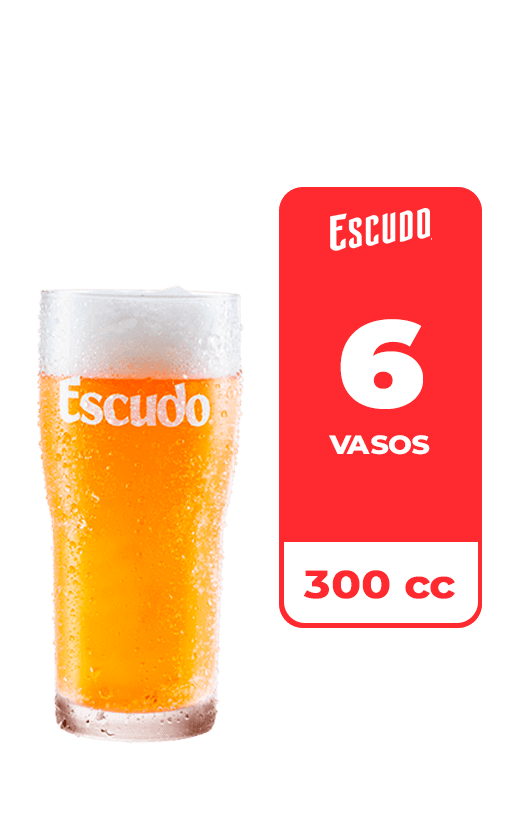 6x Vasos Escudo 300cc