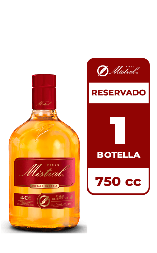 Pisco Mistral 40° 750cc