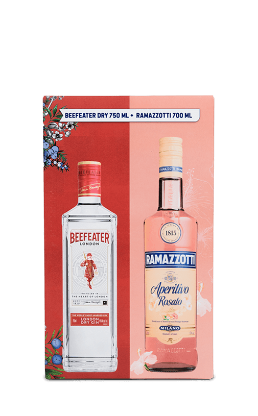 Pack Ramazzotti Rosato 15° 700cc + Gin Beefeater London Dry 40° 750cc
