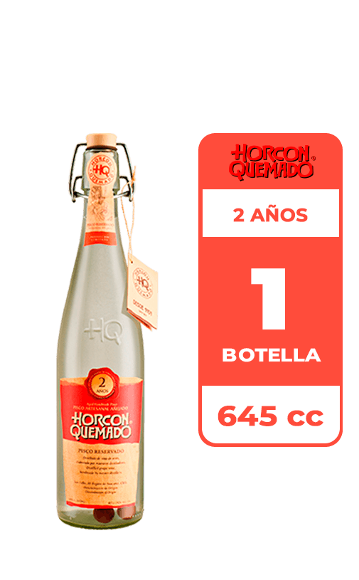 Pisco Horcón Quemado 2 Años 40° 645cc