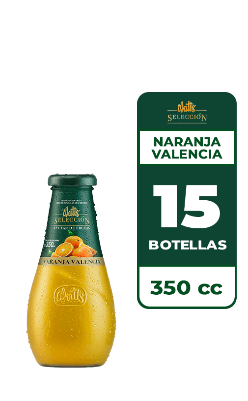 15x Néctar Watt's Selección Naranja Valencia 350cc