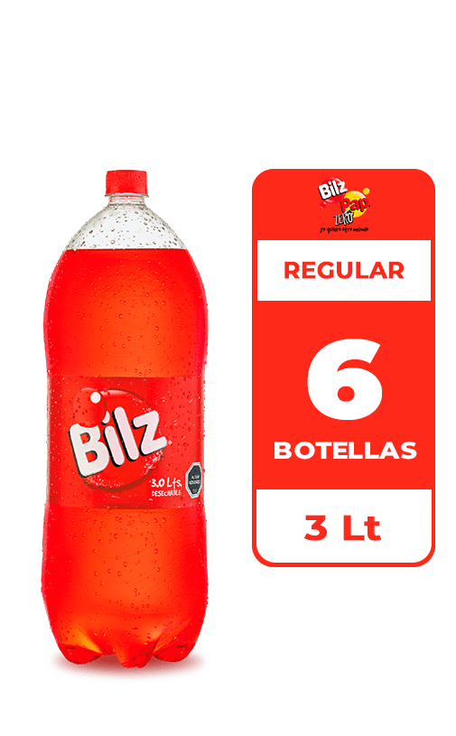 6x Bebida Bilz Botella 3L