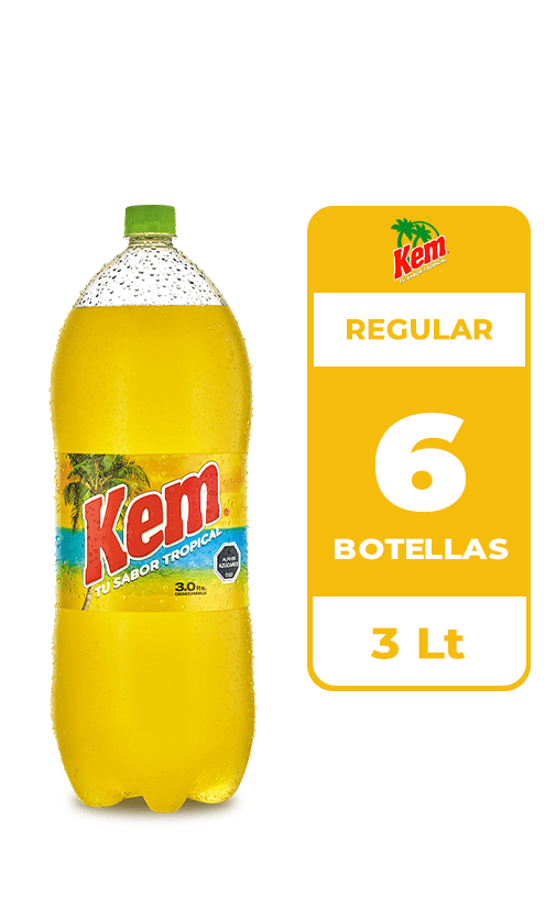 6x Bebida Kem Botella 3L