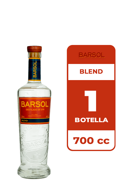 Destilado de Uva Barsol Blend 40° 700cc