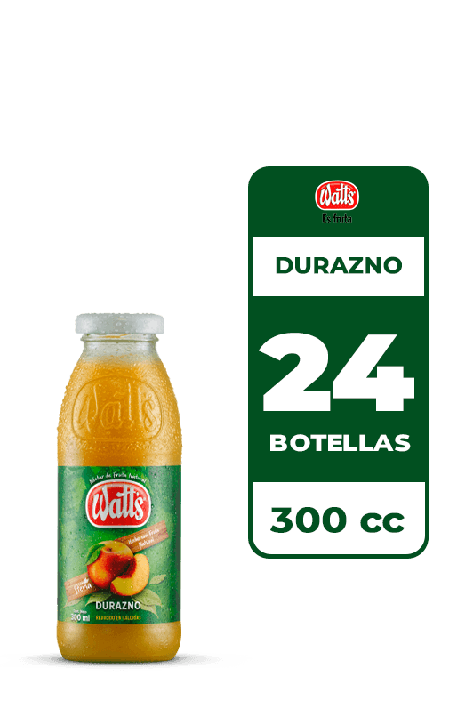 24x Néctar Watt's Durazno 300cc