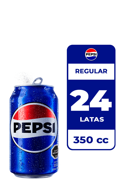 24x Bebida Pepsi Lata 350cc