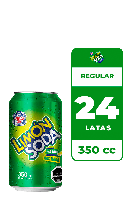 24x Bebida Limón Soda Lata 350cc