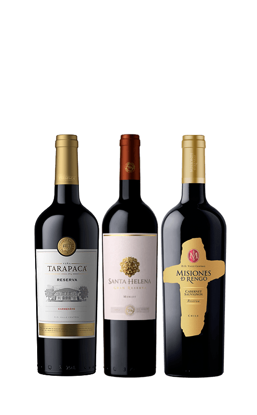 3x Vinos Reserva Cabernet Sauvignon Variedades 750cc