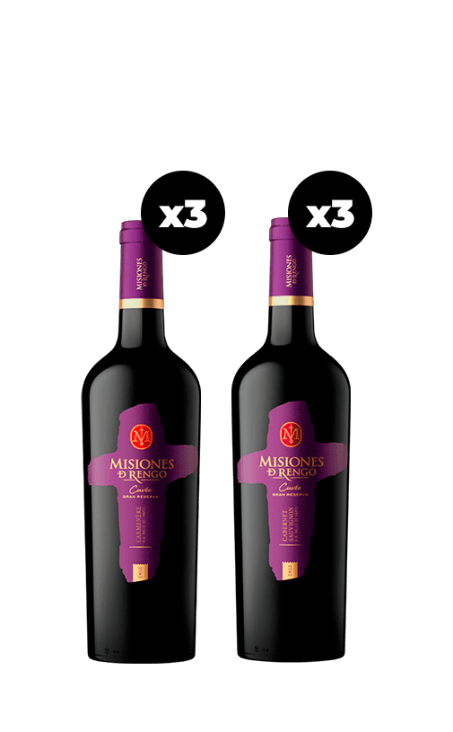 6x Vinos Misiones de Rengo Cuvée Cepas 750cc