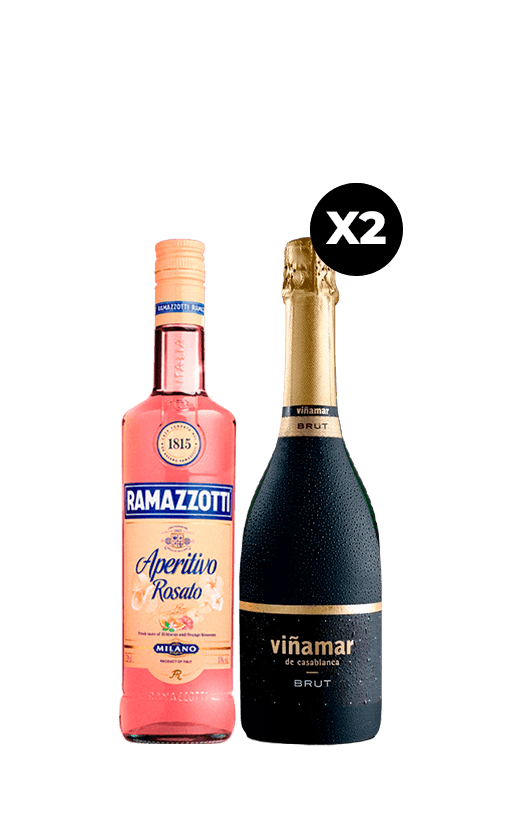 Pack Ramazzotti 700c + 2 Espumante Viñamar Brut 750cc